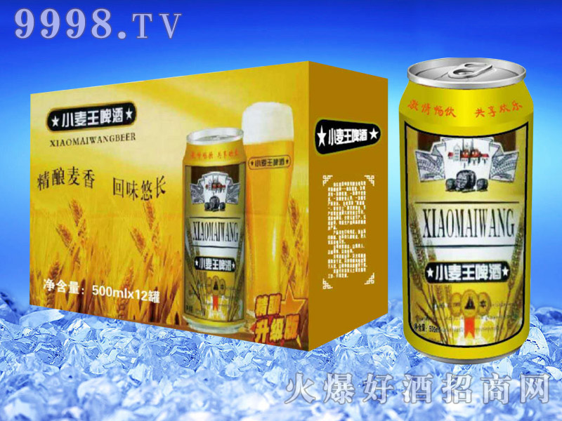 亮剑啤酒罐装小麦王啤酒500ml×12
